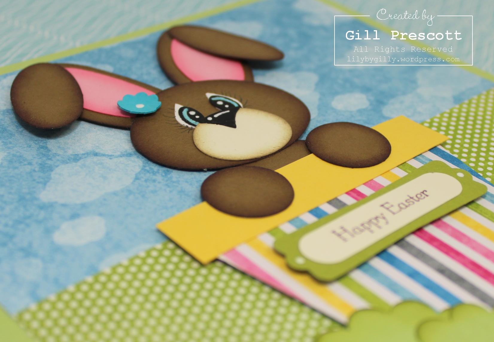 Quick and easy punch art Easter bunny and tutorial… – Lily-by-Gilly