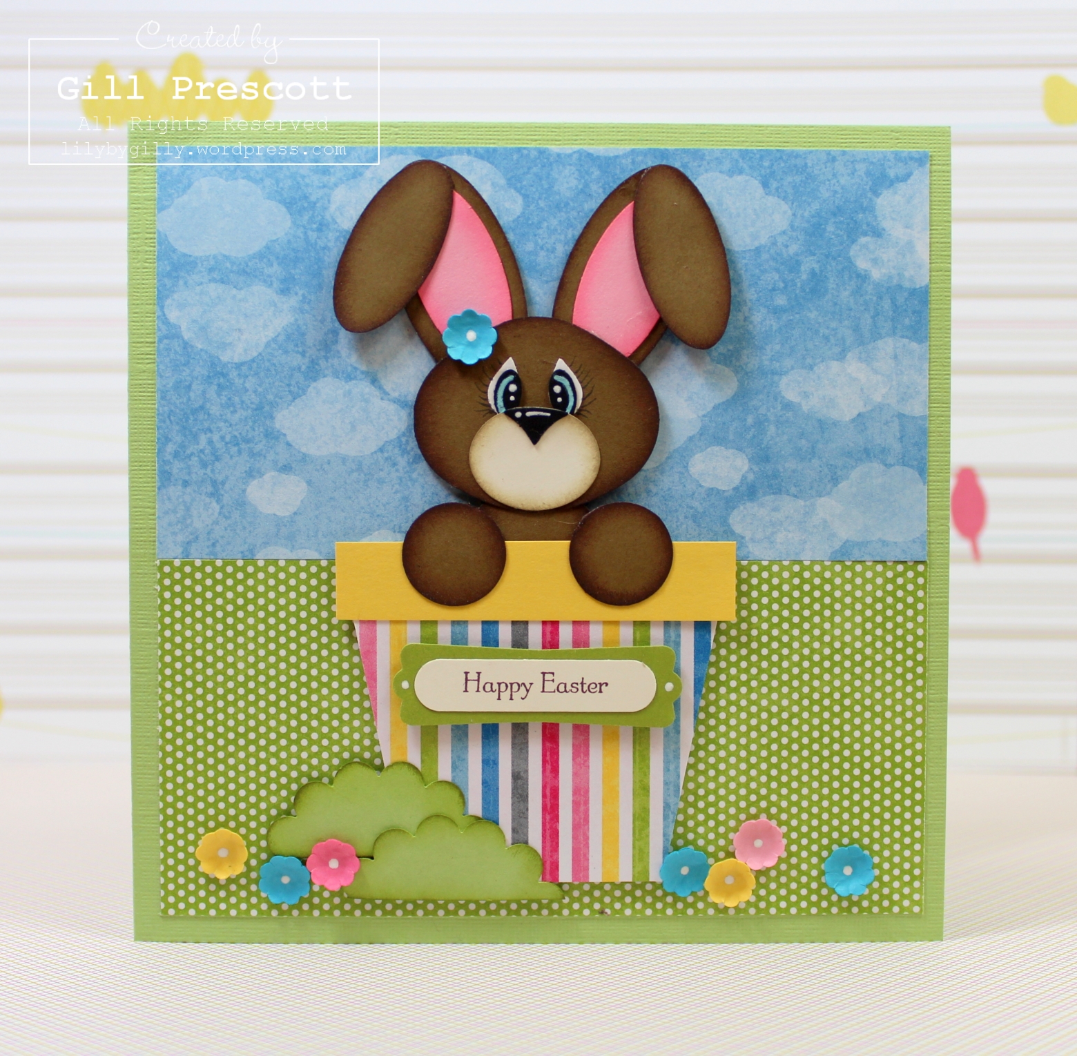 Quick and easy punch art Easter bunny and tutorial… – Lily-by-Gilly