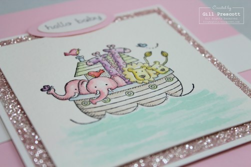 Two by two baby girl close up