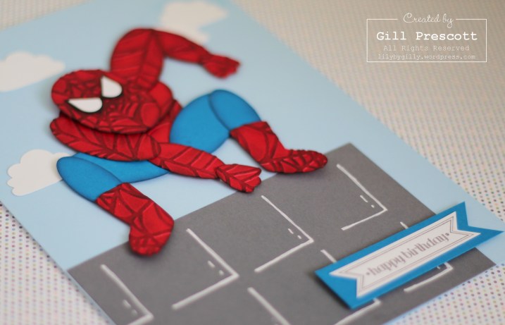 Punch art Spiderman close up