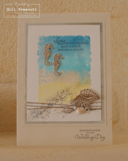 Laurie and Sean's wedding card