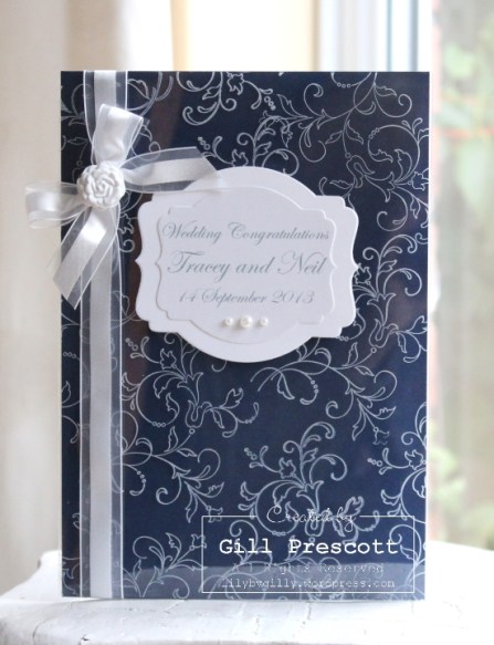 Wedding card with acetate