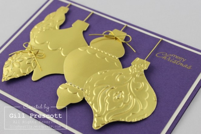 golden holiday ornament 3