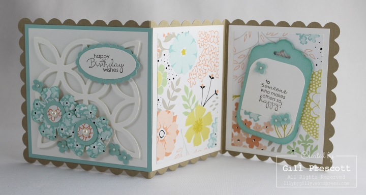 Sweet sorbet z fold birthday card