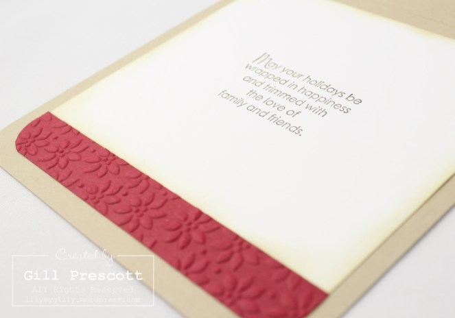 Paper Poinsettia inside