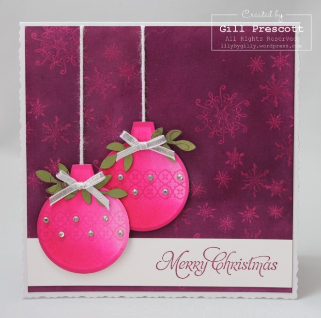 Ornament keepsakes from Stampin Up
