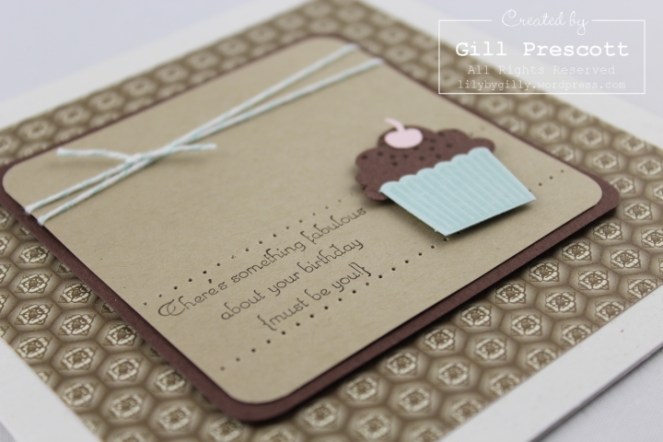 Create a cupcake birthday close up