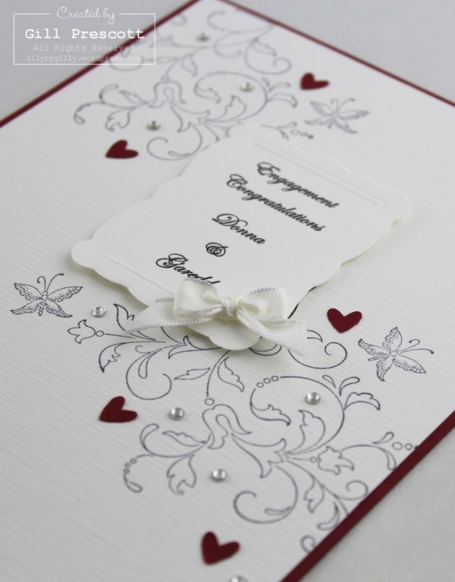 Creative elements engagement card close up