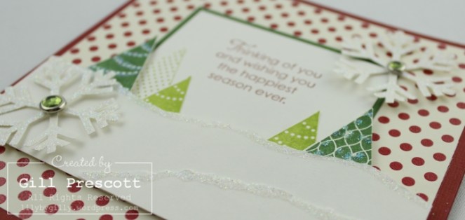 More merry messages by Stampin Up close up