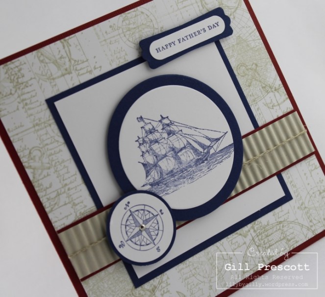 The Open Sea Fathers day card left