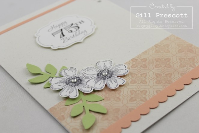 Venetian romance birthday by Stampin Up close up